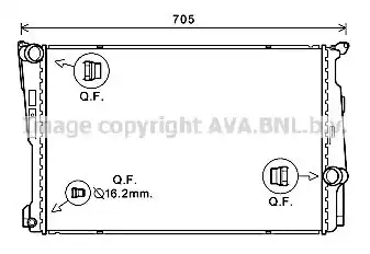 Радиатор охлаждения двигателя AVA QUALITY COOLING BW2546