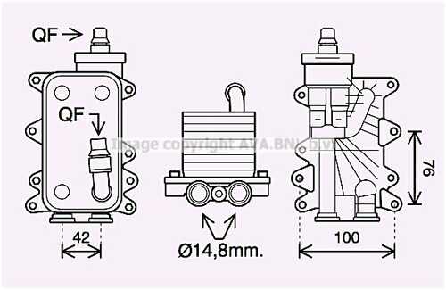 Радиатор масляный AVA QUALITY COOLING BW3560H