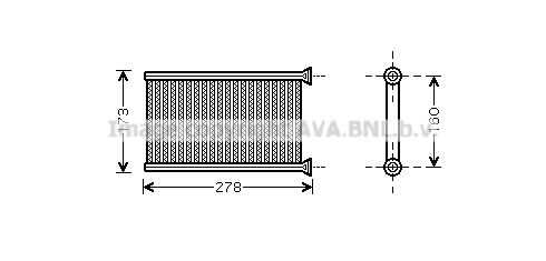 Радиатор печки AVA QUALITY COOLING BWA6342