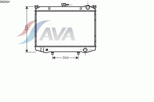 Радиатор системы охлаждения мкпп AVA QUALITY COOLING DN2064