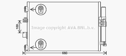 Радиатор кондиционера AVA QUALITY COOLING FD5654D