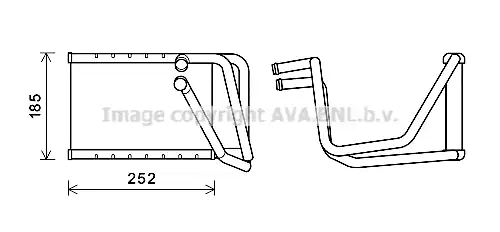 Радиатор печки AVA QUALITY COOLING HY6438