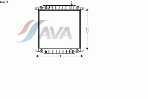 Радиатор системы охлаждения AVA QUALITY COOLING IV2078