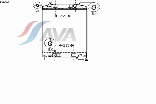 Радиатор системы охлаждения AVA QUALITY COOLING IV2082