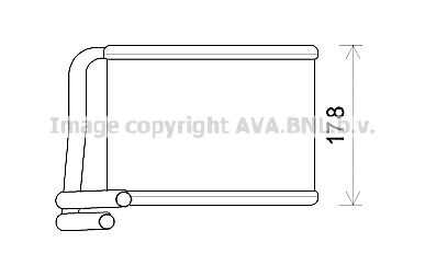 Радиатор отопителя AVA QUALITY COOLING KA6222
