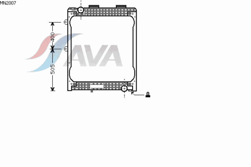 Радиатор системы охлаждения AVA QUALITY COOLING MN2007