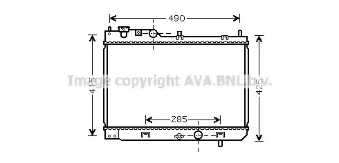 Радиатор охлаждения двигателя AVA QUALITY COOLING MZ2214