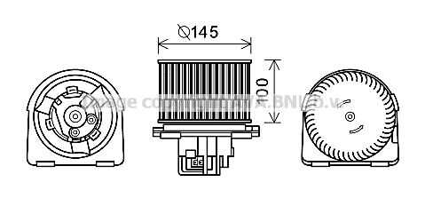 Двигатель вентилятора AVA QUALITY COOLING OL8619