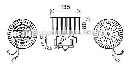 Двигатель вентилятора AVA QUALITY COOLING OL8631