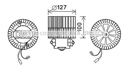 Двигатель вентилятора AVA QUALITY COOLING OL8633