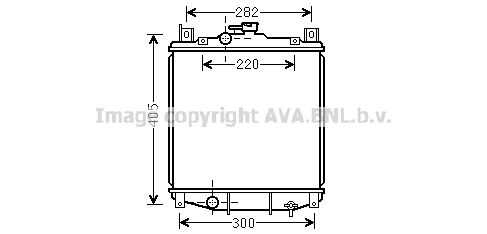 Радиатор системы охлаждения мкпп AVA QUALITY COOLING SZ2059