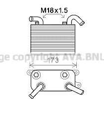 Радиатор масляный AVA QUALITY COOLING VN3310
