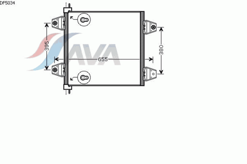 Радиатор кондиционера AVA QUALITY COOLING DF5034