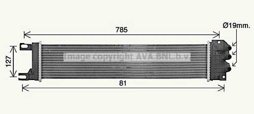 Радиатор охлаждение двигателя AVA QUALITY COOLING FD2687