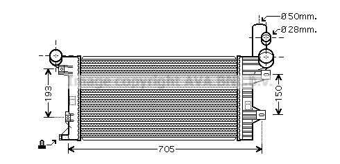 Радиатор системы охлаждения AVA QUALITY COOLING ME2204