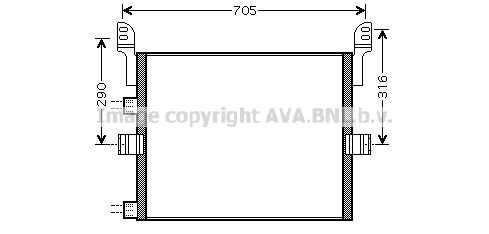 Радиатор кондиционера AVA QUALITY COOLING REA5054