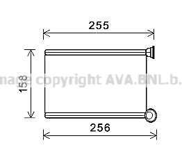 Теплообменник отопление салона AVA QUALITY COOLING RTA6551