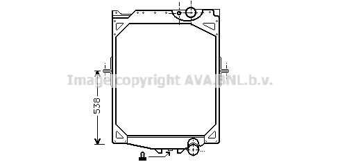 Радиатор системы охлаждения AVA QUALITY COOLING VL2016