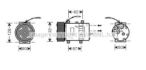Компрессор кондиционера AVA QUALITY COOLING VLAK030