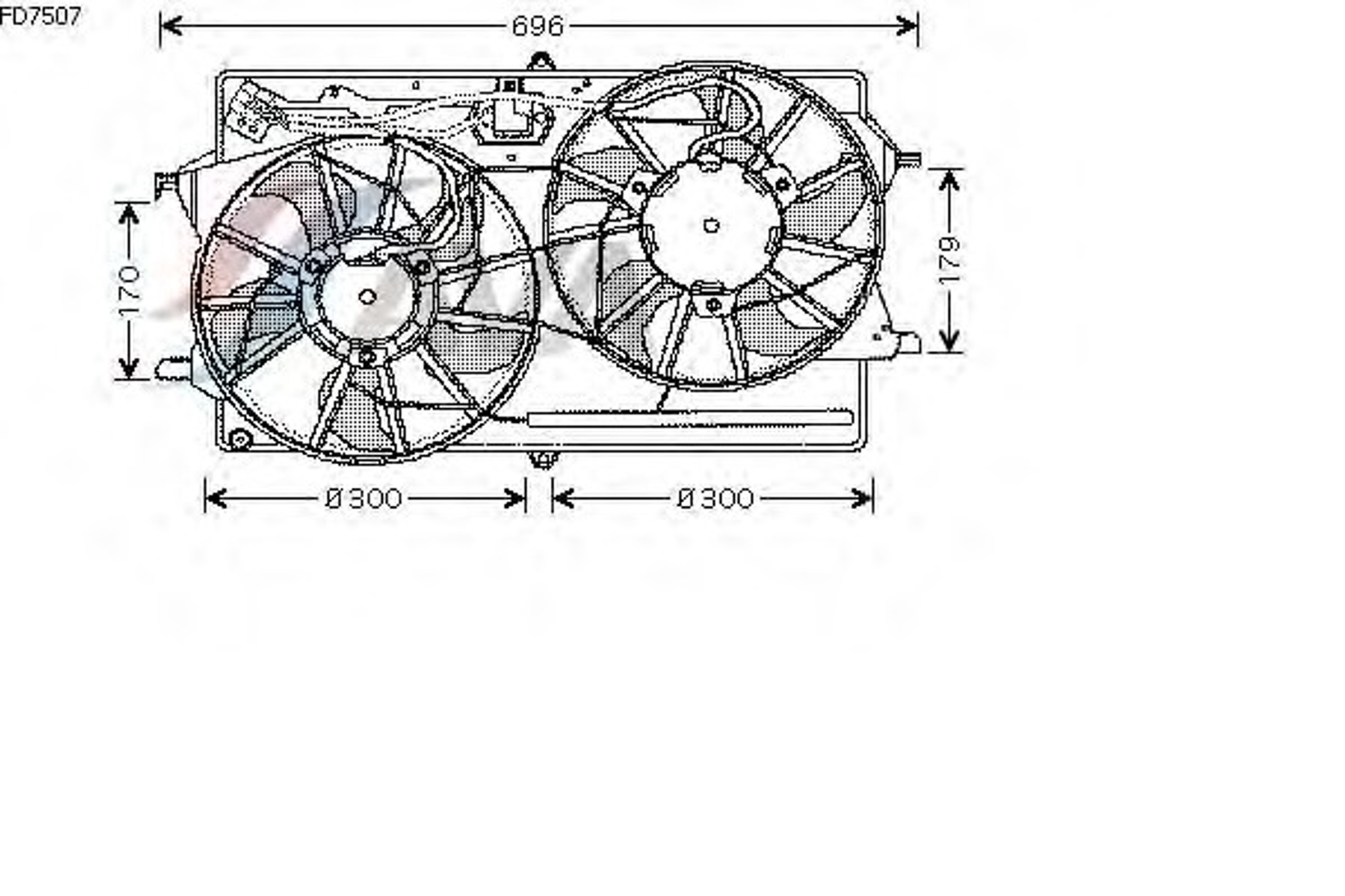 Вентилятор радиатора AVA QUALITY COOLING FD7507