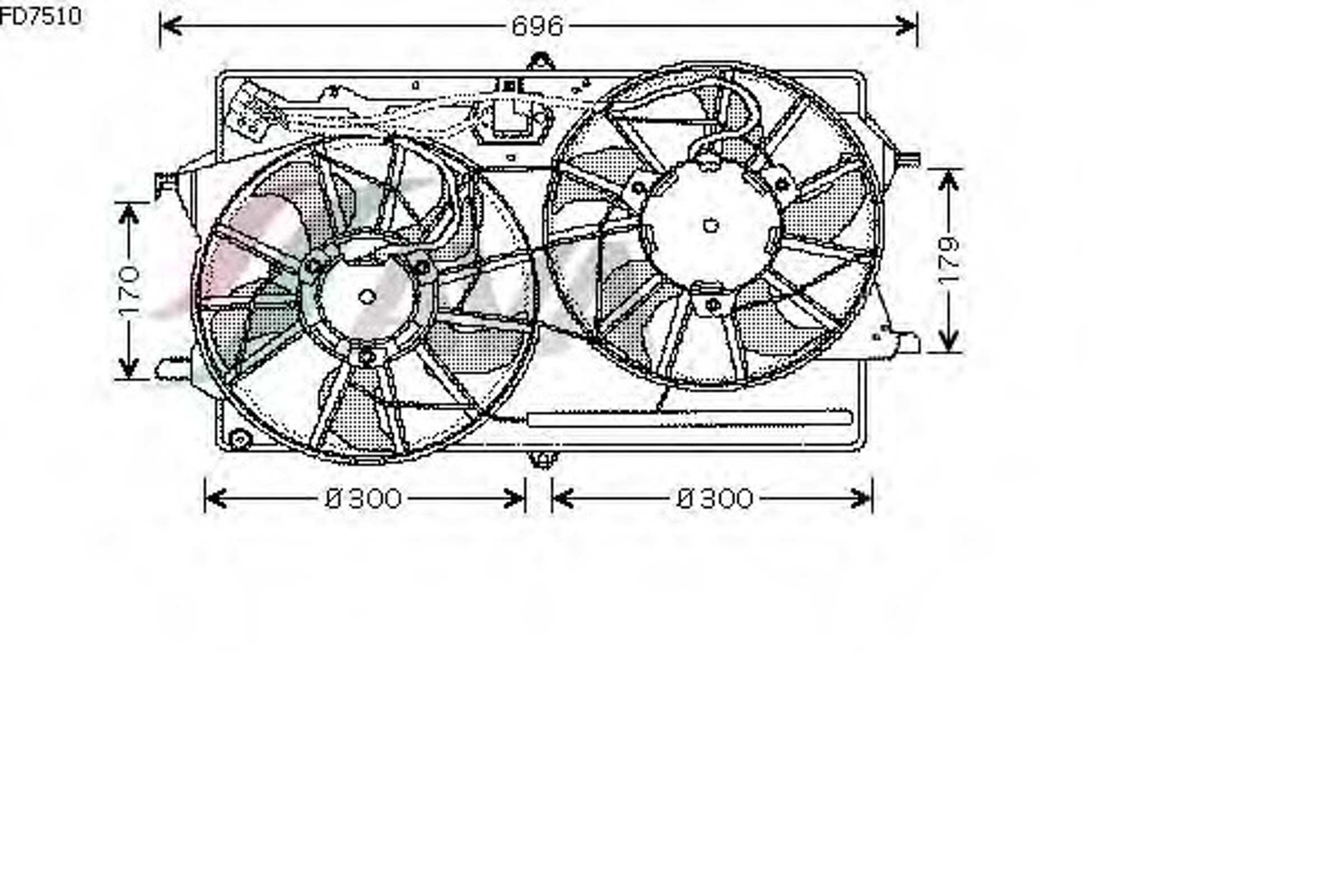 Вентилятор радиатора AVA QUALITY COOLING FD7510