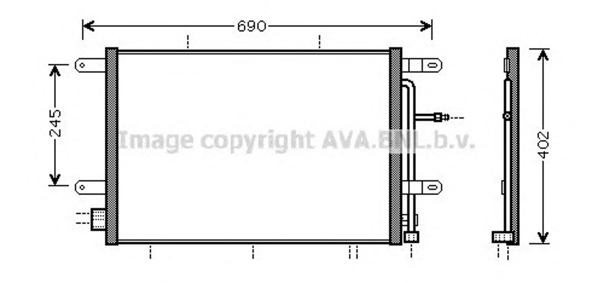 Радиатор кондиционера AVA QUALITY COOLING AI5239