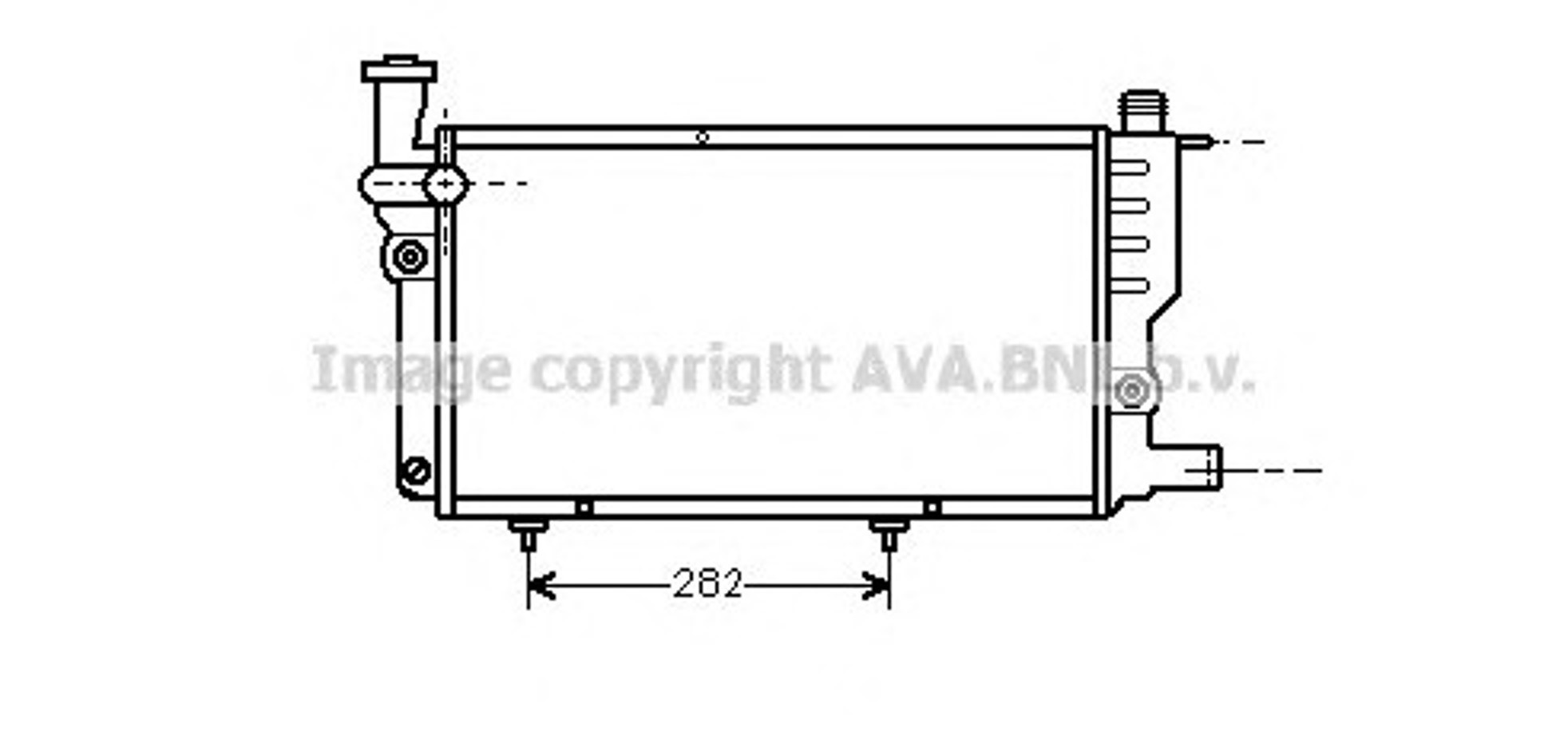 Радиатор системы охлаждения AVA QUALITY COOLING PEA2095