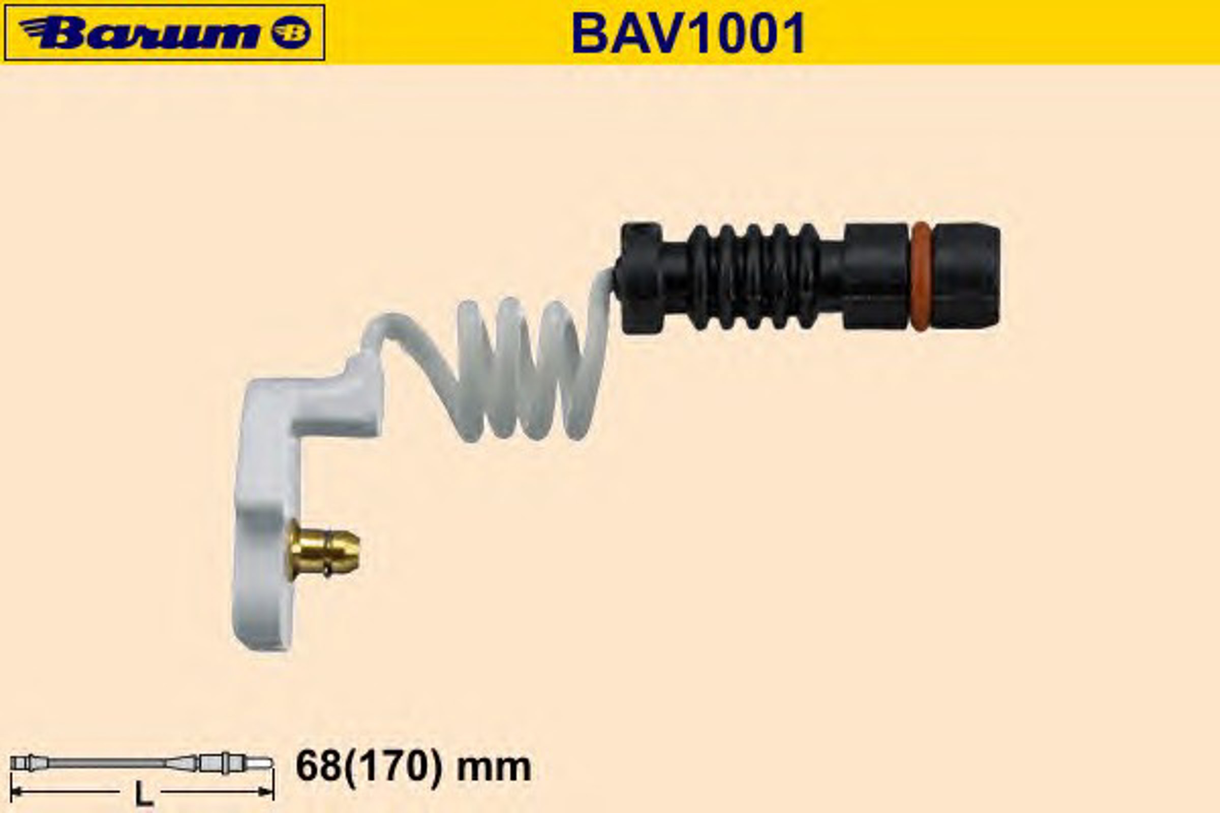 Датчик износа тормозных колодок BARUM BAV1001
