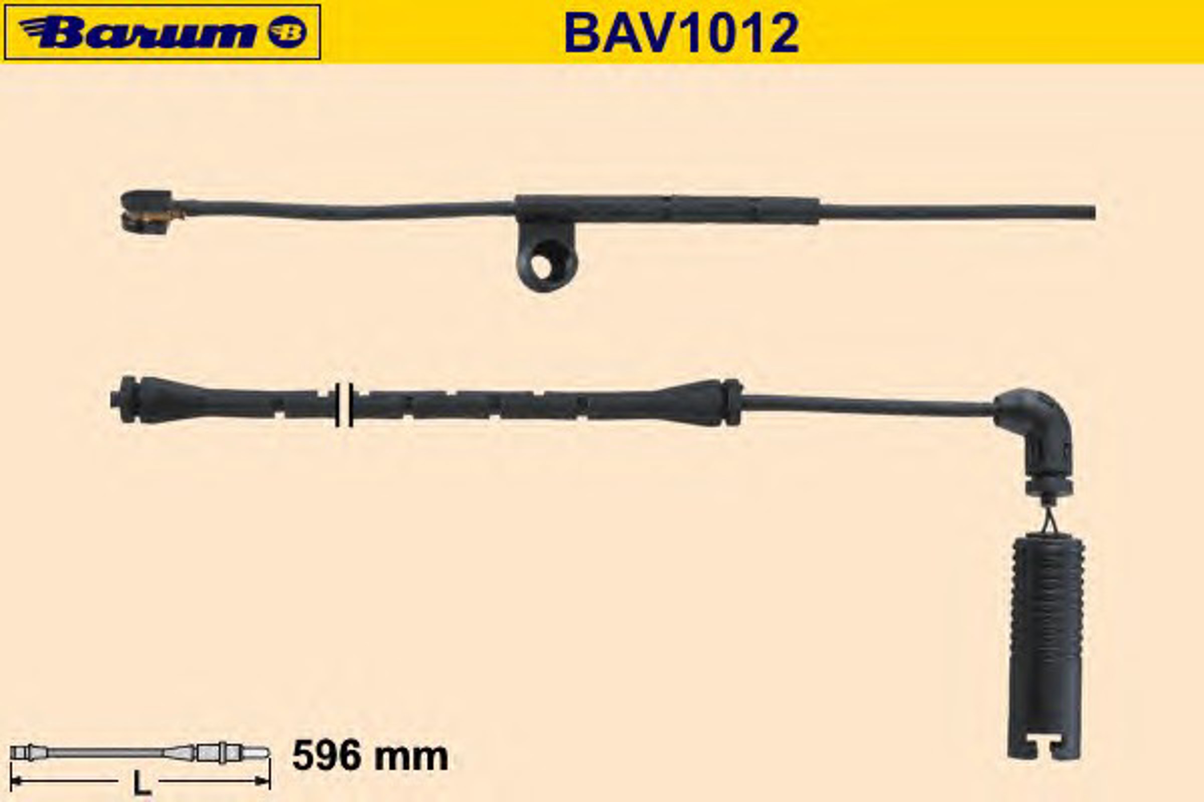 Датчик износа тормозных колодок BARUM BAV1012