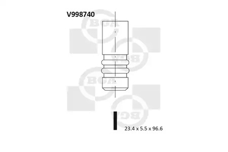 Выпускной клапан BGA V998740