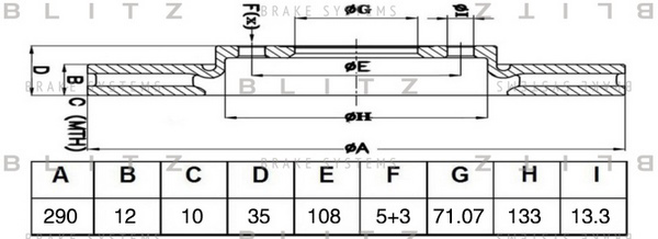 Диск тормозной