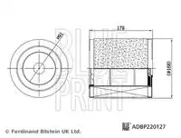 Фильтр воздушный BLUE PRINT ADBP220127