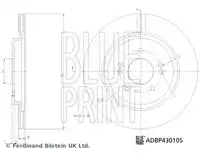 Тормозной диск BLUE PRINT ADBP430105