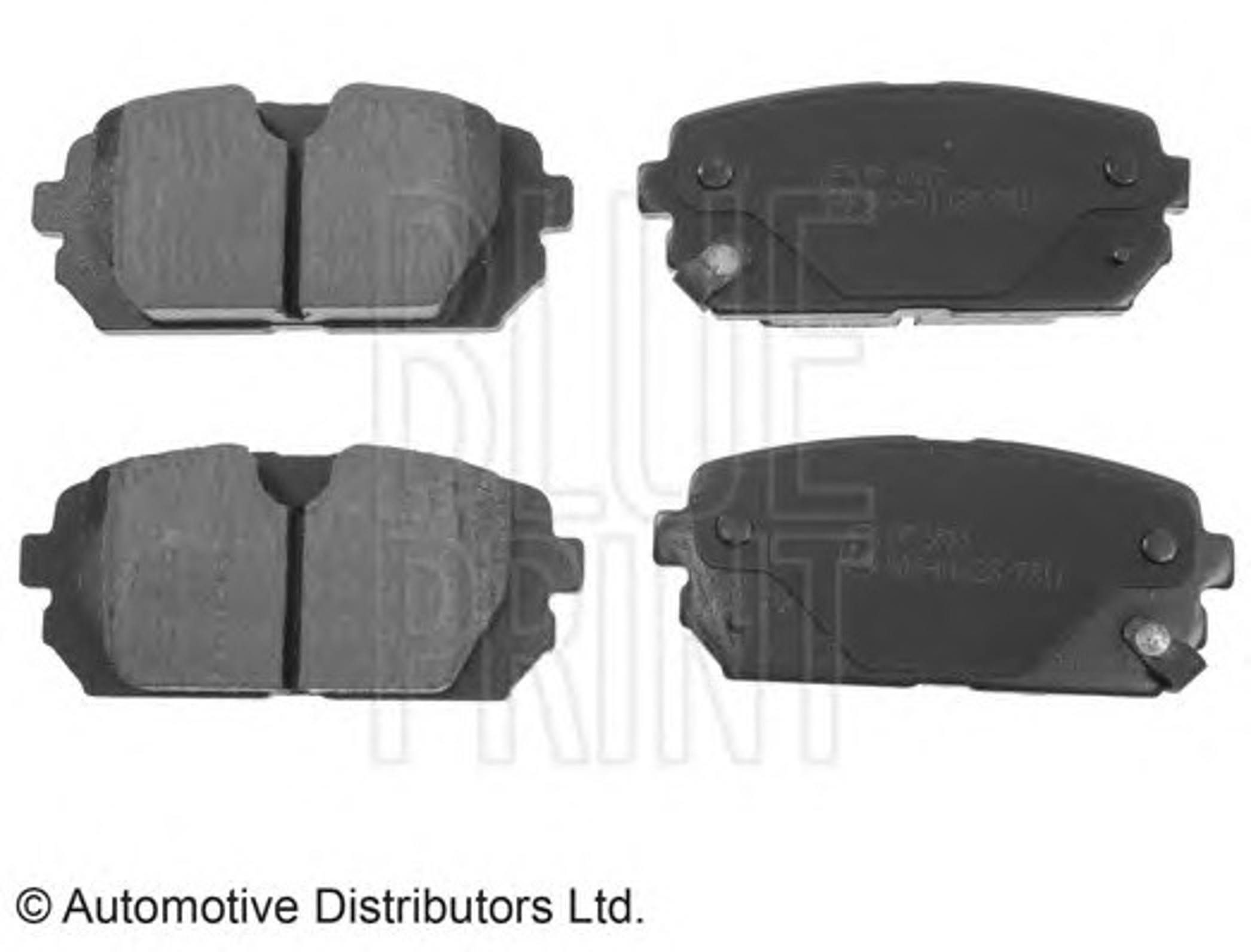 Колодки тормозные дисковые BLUE PRINT ADG04283