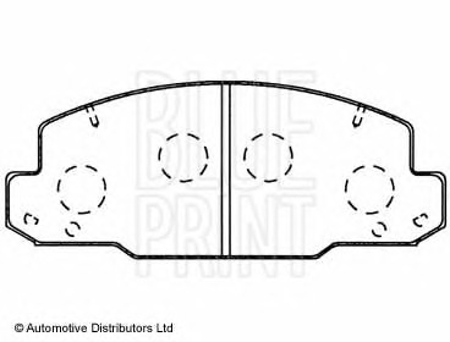 Колодки тормозные дисковые BLUE PRINT ADT342107