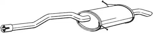 279-643 tlumik ukladu wydechowego tyl citroen berlingo berlingo multispace peugeot partner partner BOSAL 279-643
