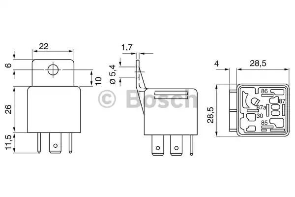 Реле универсальное BOSCH 0 332 019 103