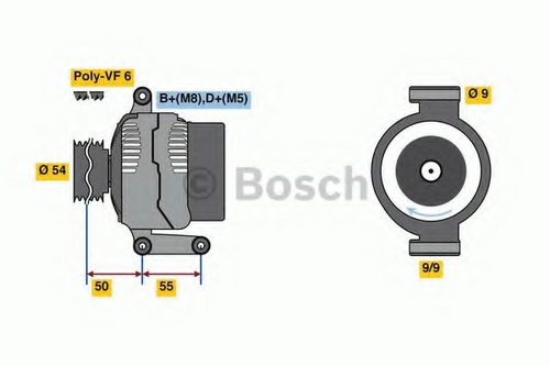 Генератор BOSCH 0 986 080 980