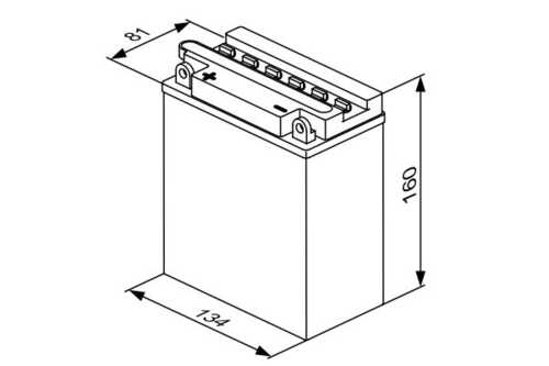 Аккумулятор для мототехники BOSCH 0092M4F300