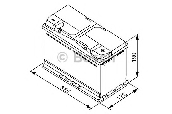 Стартерная аккумуляторная батарея BOSCH 0092S40110