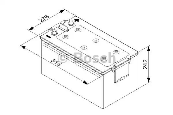 Аккумулятор BOSCH 0092T50800
