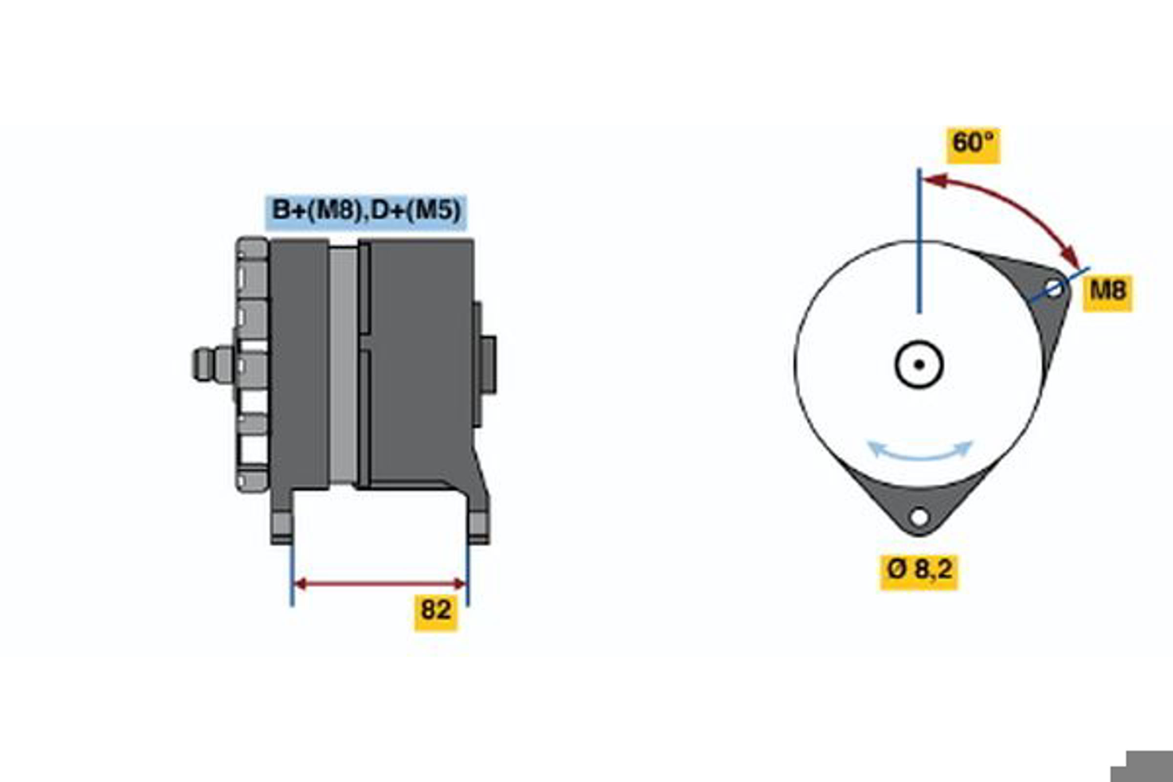 Генератор BOSCH 0120469559