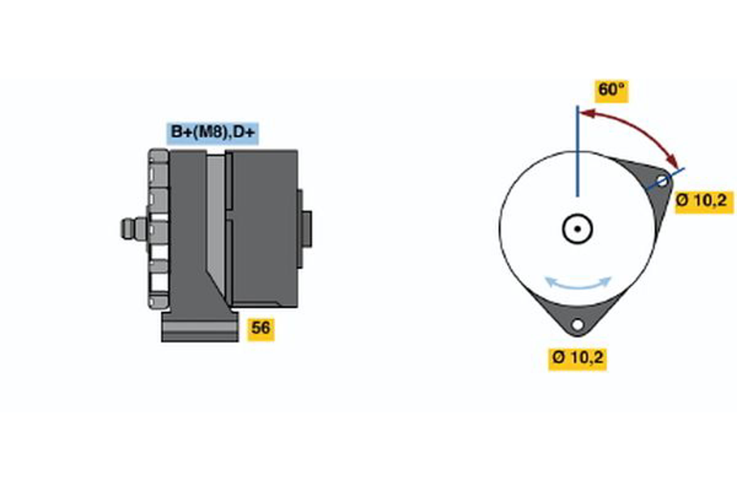 Генератор BOSCH 0120469684