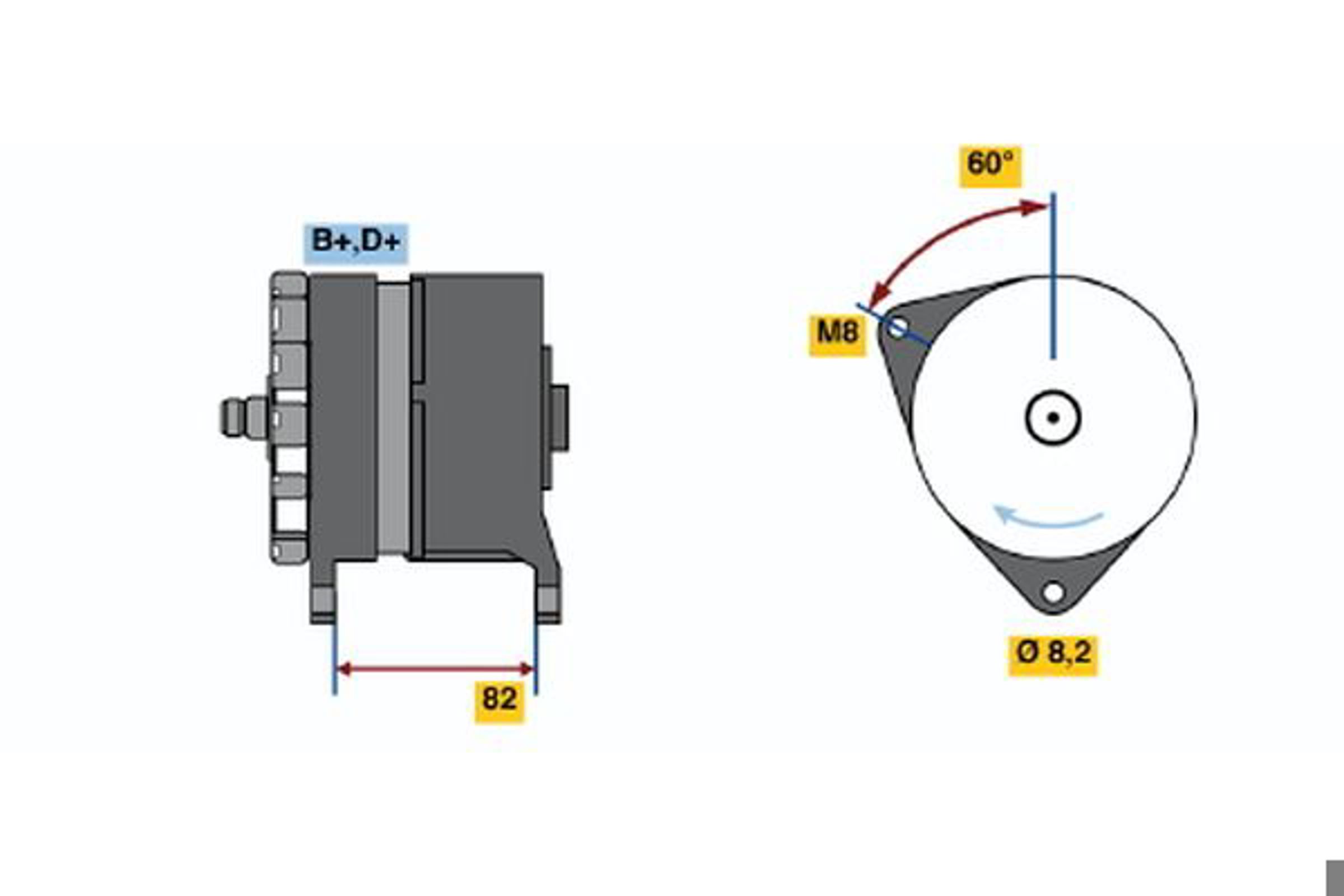 Генератор BOSCH 0120469808