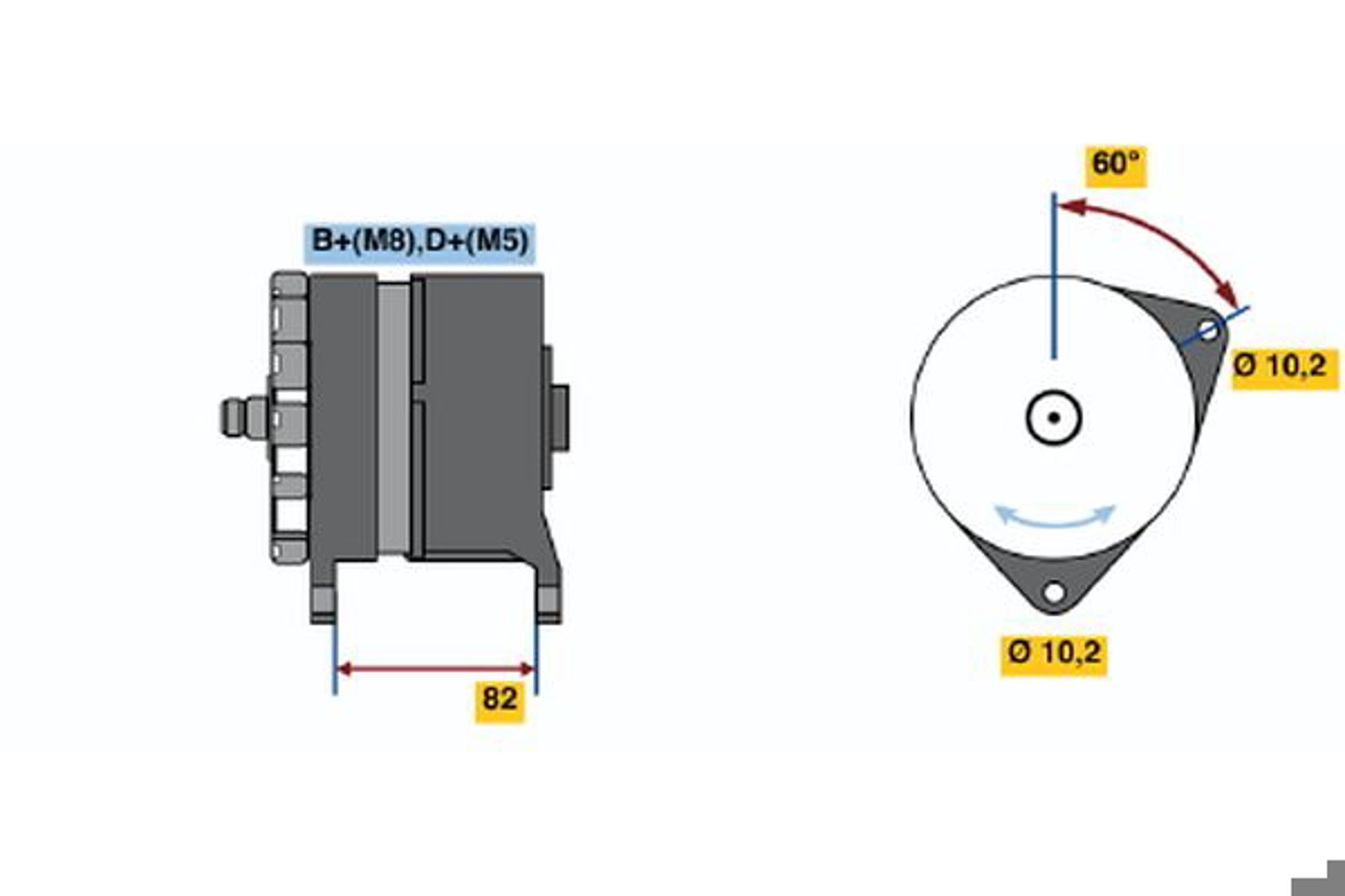 Генератор BOSCH 0120469845