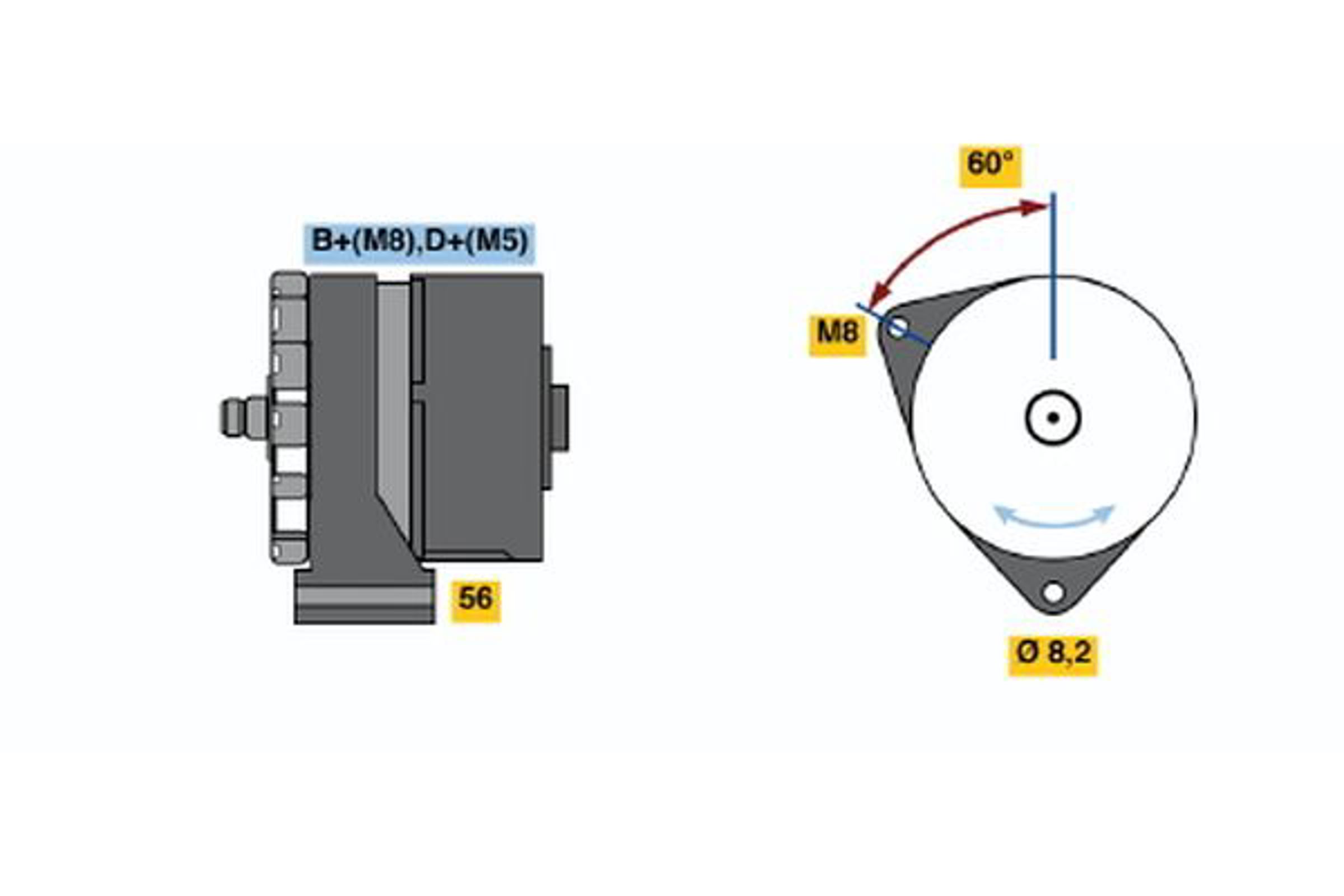 Генератор BOSCH 0120469862