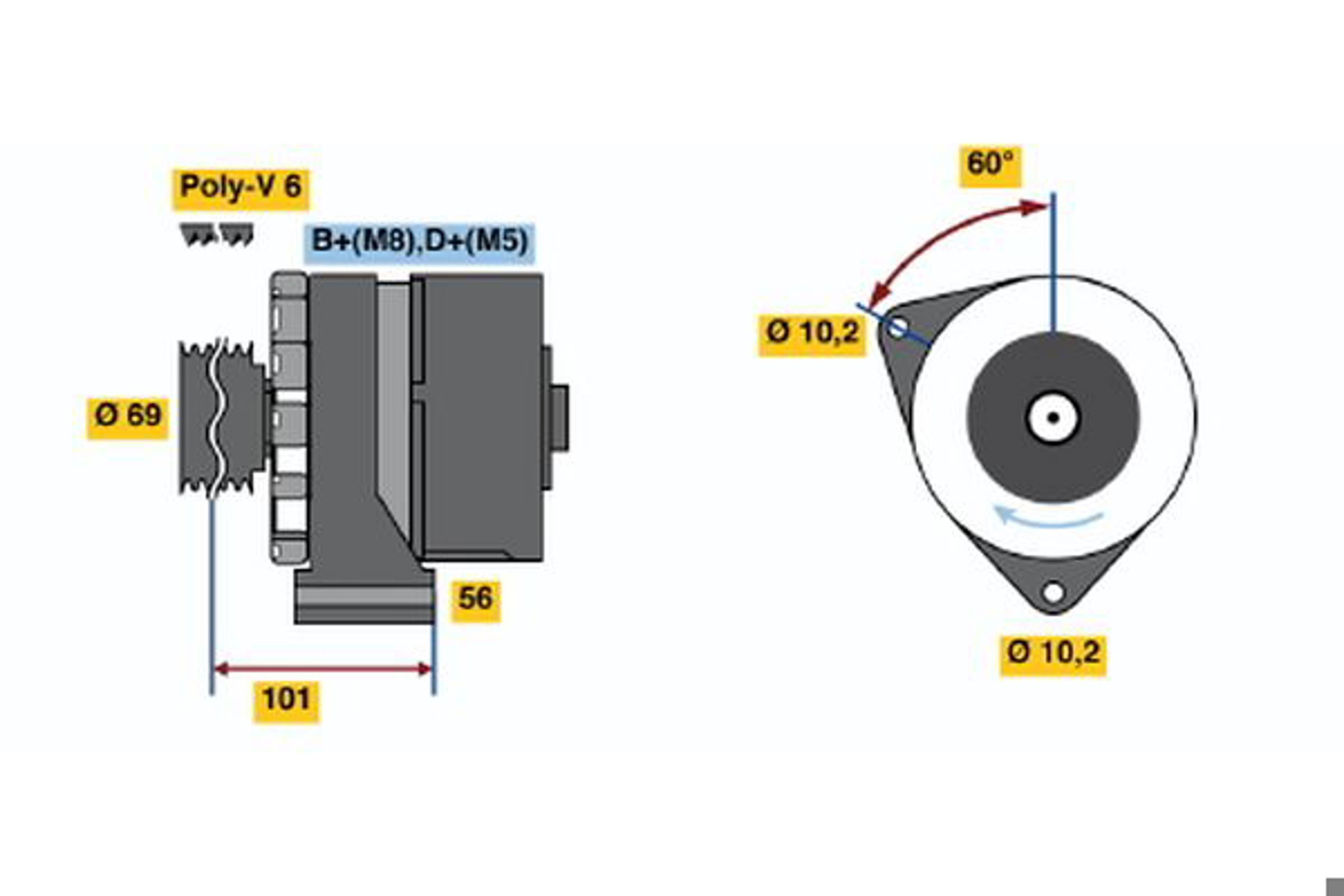 Генератор BOSCH 0120469894