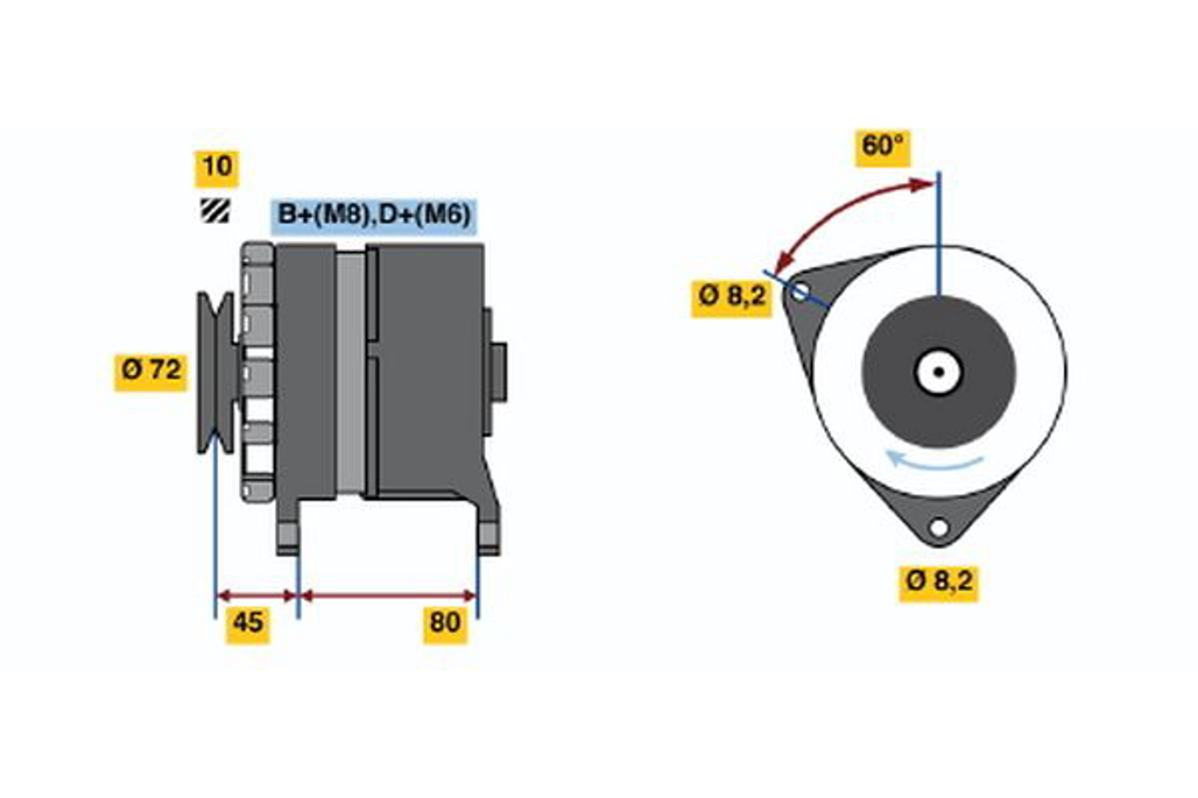 Генератор BOSCH 0120469902