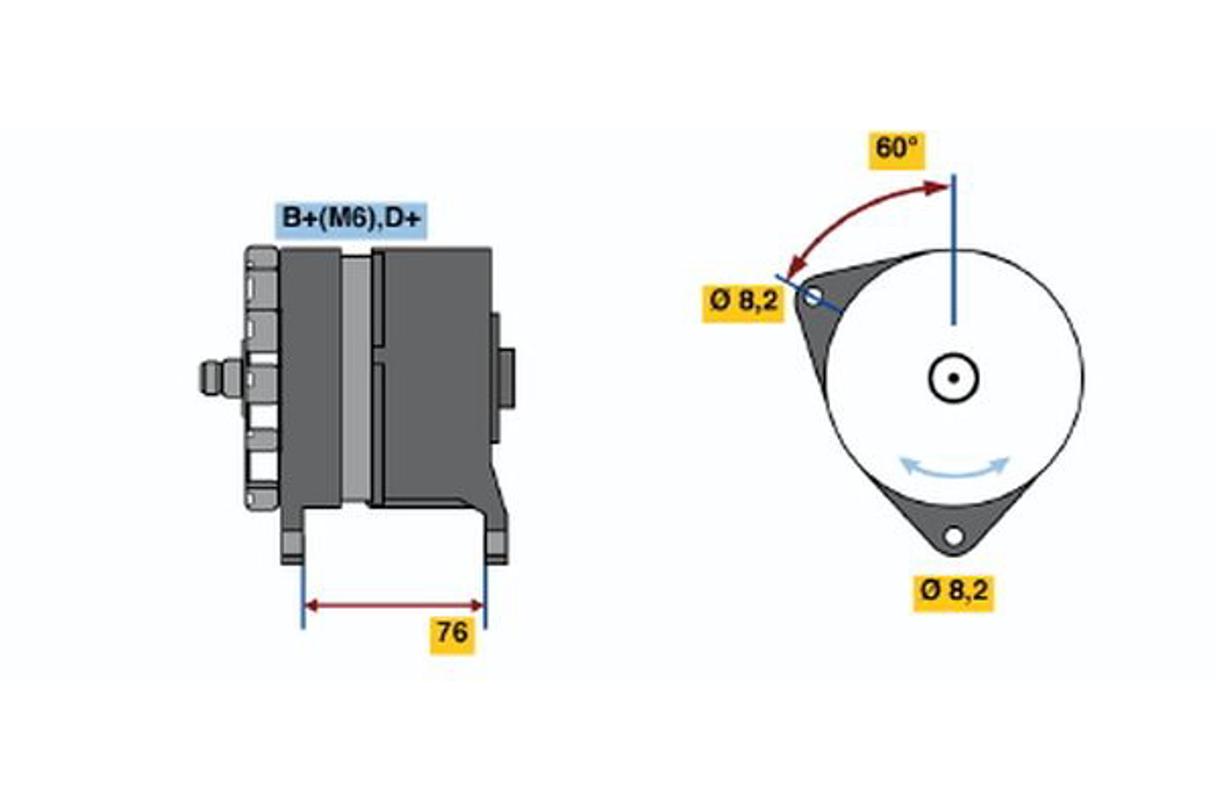 Генератор BOSCH 0120469915