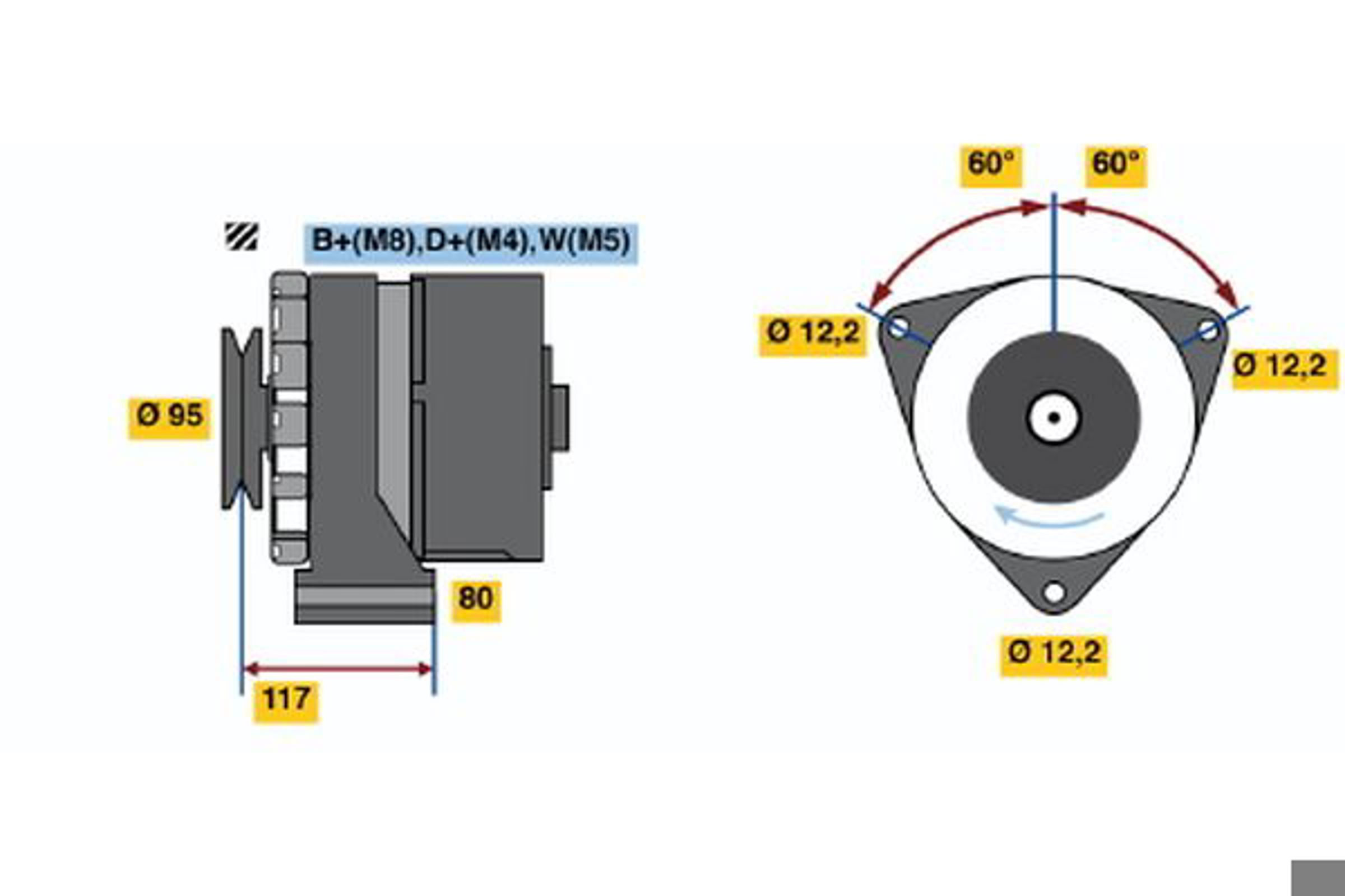 Генератор BOSCH 0120488282
